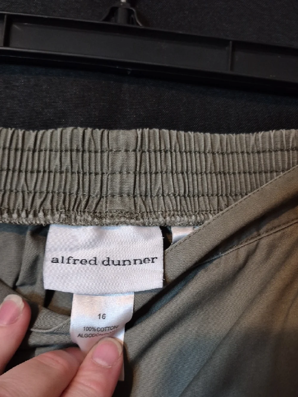 Alfred Dunner Olive Sage Chinos